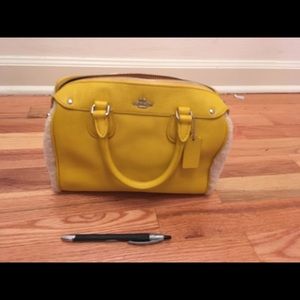 Coach mustard yellow handbag Clearance